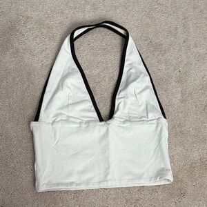 Cotton On Cream/White Halter Top